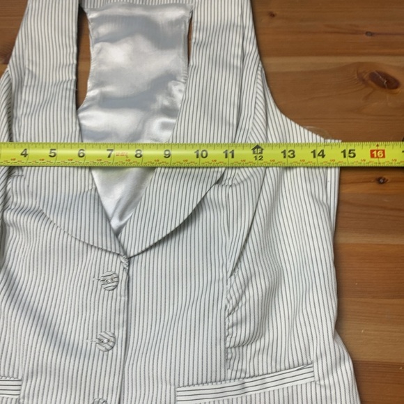 Charlotte Russe Formal Vest, Ruching, Button Up - Picture 9 of 15